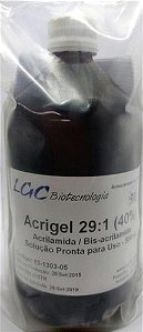 ❆ AcriGel - solução de acrilamida/bis-acrilamida 29:1 (40% w/v), frasco com 500 mL 13-1303-05 (LGCBio)