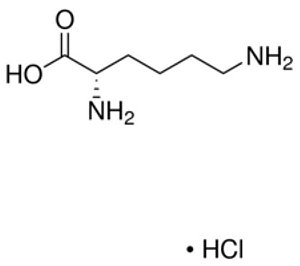 L-Lysine monohydrochloride, reagent grade, ≥98% (HPLC), Frasco com 100 gramas (Sigma)