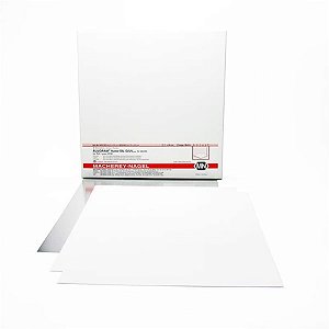 Placa de Alumínio Alugram XTRA Sil G 60,.UV254, 20x20x0,20mm, caixa com 25 peças.. Mod. 818333 (MN)