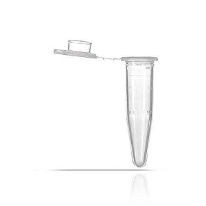 Microtubo tipo Eppendorf de 500uL, graduado, tampa lisa, estéril, Caixa com 3000 unidades, mod.: 181645E-CXE (Cralplast)