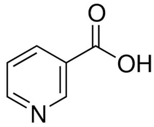 Nicotinic acid ≥98%, Frasco com 100 gramas (Sigma)