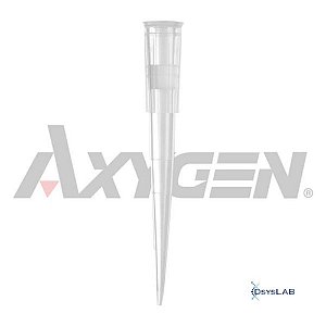 Ponteira com filtro, 1 a 200 uL, PP, transparente, estéril, livre de DNAse, RNAse, endoxinas e pirogênios, universal (tipo Gilson), em rack, caixa com 6720 unidades TF-200-R-S-BRA (Axygen) cópia