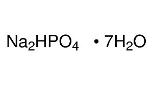 Sodium phosphate dibasic heptahydrate, ACS reagent, 98.0-102.0%, CAS 7782-85-6, frasco com 100 gramas S9390-100G (SIGMA)