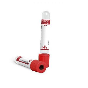 Tubo para coleta à vácuo com ativador de coágulo, 9 mL, plástico, vermelho, estéril, caixa com 12 racks FL5-209L-CX (Firstlab) SOB ENCOMENDA