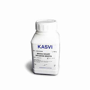 Caldo Infusão Cérebro e Coração (BHI), frasco com 500 gramas, mod.: K25-610008 (Kasvi)