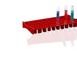 Estação de trabalho, capacidade para 40 tubos de criogenia de até 5 mL, vermelho, unidade, mod.: ET40R (Bionaky)