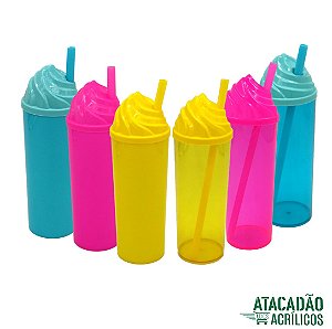 Copo canudo Baby tubarãozinho 350ml – Festa Prática