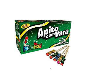 APITO DE VARA COM ESTRELA PRATEADA