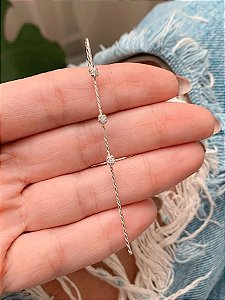 Brinco Ear Pin de Prata