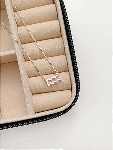 Colar Signo Aquário de Prata