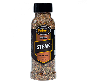Sal de Parrilla Steak Poletto - Tempero para churrasco 200g