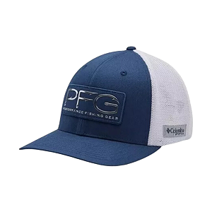 BONE IMPORTADO COLUMBIA PFG AZUL E BRANCO