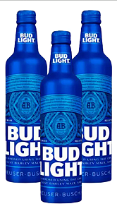 CERVEJA BUD LIGHT ALUMINIO - KIT COM 3