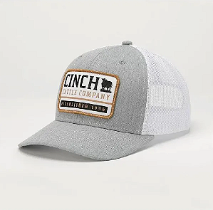 BONE  CINZA E TELA BRANCA - CINCH