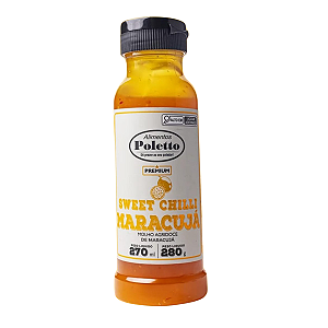 Molho Premium Sweet Chilli Sabor Maracuja Poletto 280ml