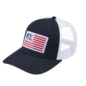 BONE BASS PROSHOP AZUL E BRANCO  BANDEIRA EUA