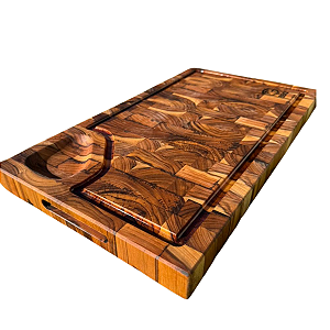 TABUA EM MADEIRA TECA VEIO INVERTIDO FLBBQ 49,5x 28,5x3,5