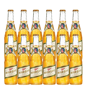 CERVEJA MILLER HIGH LIFE LONG NECK - KIT COM 12