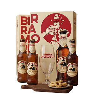 KIT BIRRA MORETTI TAÇA MAIS 4 GARRAFAS 330ML