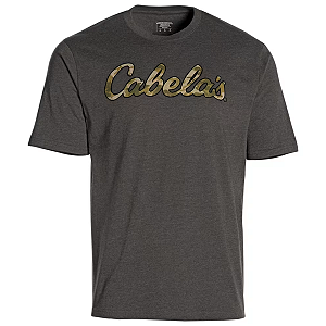 CAMISETA CABELA'S MANGA CURTA COM LOGO CAMUFLADO