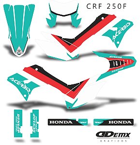 KIT GRÁFICO ADESIVO CRF 250F - 2018 A 2023 - ACERBIS GREEN