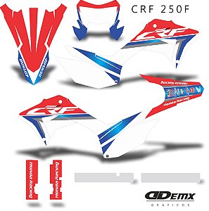 KIT GRÁFICO ADESIVO CRF 250F - 2018 A 2023 - HONDA ELETRIC