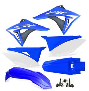 Kit Plástico Crf 230 Elite Biker 2008 - 2018 azul/branco