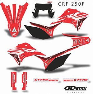 KIT GRÁFICO ADESIVO CRF 250 F 2018 A 2023 - GDR CANADA