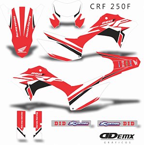 KIT GRÁFICO ADESIVO CRF 250F - 2018 A 2023 - HONDA TWIN V2