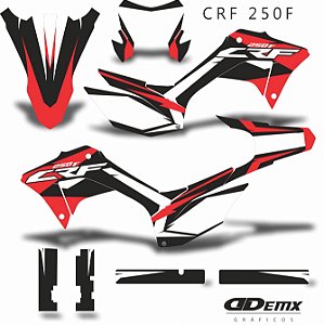 KIT GRÁFICO ADESIVO CRF 250F - 2018 A 2023 - BROKEN