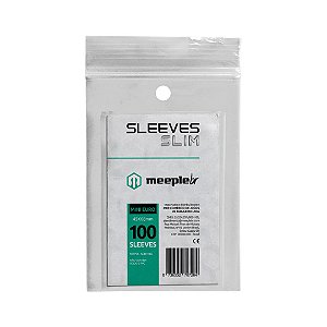 Sleeves Slim Mini Euro  (45mm x 68 mm) - Meeple BR