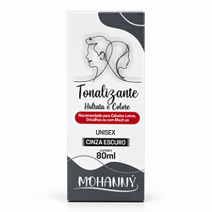 Shampoo Cinza Matizador Mohanny 80ml Cinza Escuro