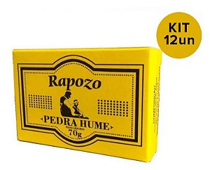 Rapozo Pedra Hume Tablete 70g Kit C/12 - Original