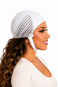 Touca de Silicone para Luzes e Mechas Profissional Ajustável