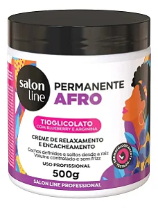 Creme Permanente Afro Salon Line 500g