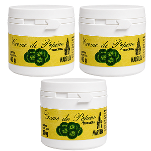 kit 3un Creme Facial de Pepino Marsilea 40g Tradicional