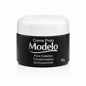 Creme Preto Modelo Para Penteado e Cabelos com Hene 50g