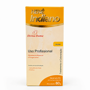 Henê Indiano em Pó Incolor 80g Alisa os Cabelos