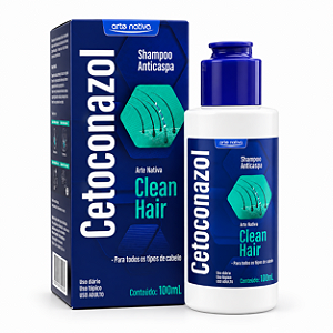 Shampoo Cetoconazol Anticaspa 100ml Arte Nativa Clean Hair