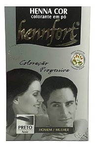 Henna Hennfort Em Pó 65g - Diversas Cores