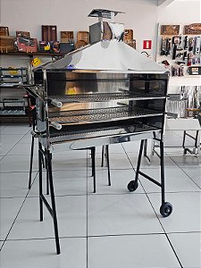 Churrasqueira de Espetinhos em Inox com Coifa