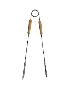 Pegador Reforçado Inox com Cabo de Madeira