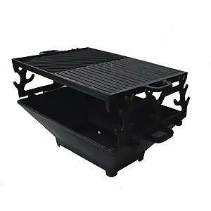 Churrasqueira Retangular Ferro Fundido