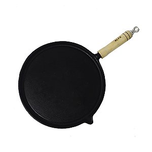 Bifeteira Redonda Lisa em Ferro Fundido