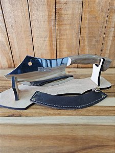 Cutelo 7" Aço Cirúrgico Cabo de Madeira