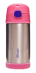 Garrafa Termica Inox/rosa - Clingo