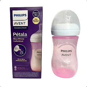 Mamadeira Pétala 3.0 260ml Rosa