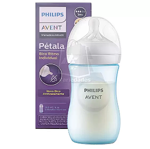 Mamadeira Pétala 3.0 260ml Azul