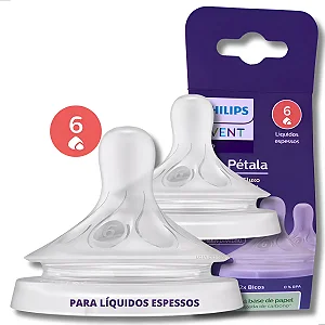 Bico Pétala 3.0 T6 para Líquidos Grossos com 2 Unidades Philips Avent