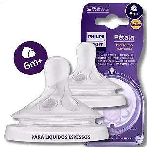 Bico Pétala 3.0 T6 para Líquidos Grossos com 2 Unidades Philips Avent